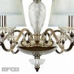 Подвесная люстра iLamp Dolce Vita P2345-6 Никель+голубой