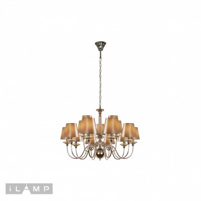 Подвесная люстра iLamp Rolling P2406-10+5 Nickel Подвесная люстра iLamp Rolling P2406-10+5 Nickel