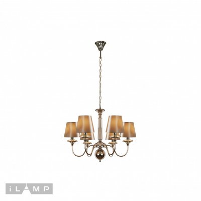 Подвесная люстра iLamp Rolling P2406-6 Nickel Подвесная люстра iLamp Rolling P2406-6 Nickel