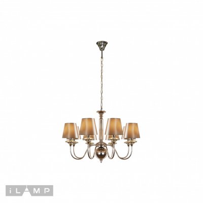 Подвесная люстра iLamp Rolling P2406-8 Nickel Подвесная люстра iLamp Rolling P2406-8 Nickel