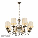 Подвесная люстра iLamp Armonia P2510-8 Никель+беж