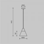 Подвесной светильник Maytoni P359-PL-01-W Bicones