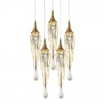 Подвесной светильник Delight P68009L-5/R gold