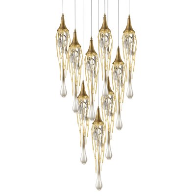 Подвесной светильник Delight P68009L-9H gold