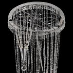 Подвесной светильник/Потолочный светильник  (h)/Потолочный светильник (h) Delight P68025L-5 chrome