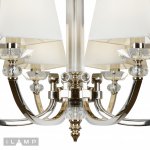 Подвесная люстра iLamp Blues P9404-8 Никель+белый