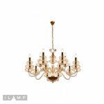 Подвесная люстра iLamp Mercury P9448-10+5 Gold