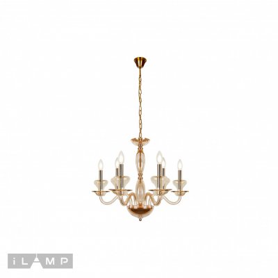 Подвесная люстра iLamp Mercury P9448-6 Gold