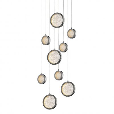 Подвесной светильник Delight P98014M-9 polished nickel