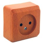 Lexel Этюд Дача Темный бук Розетка 1 местная без/з без шторок PA16-001T