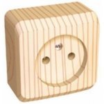 Lexel Этюд розетка без заземления без шторок (накладные) (PA16-001d)