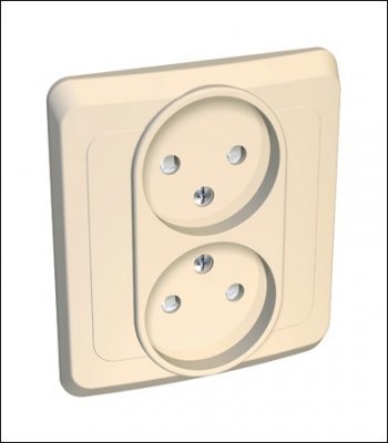 Lexel Этюд 2-ая розетка без заземления кремовый (скр.устан.) (PC16-005k) Lexel Этюд 2-ая розетка без заземления кремовый (скр.устан.) (PC16-005k)