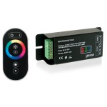 Контроллер для св.ленты Gauss PC201173144 144W 12А с сенсорный пультом управления цветом (черный)