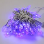 Гирлянда Gauss "Свечки" 5м, 220-240V IP 65 синий свет PH717013503