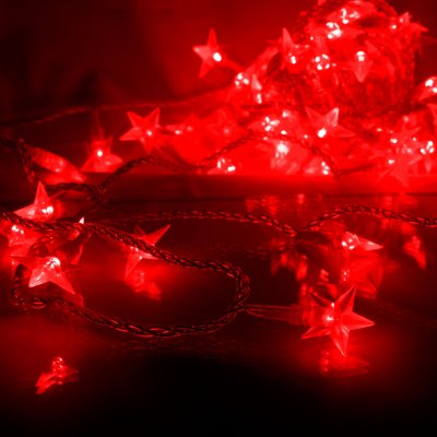 Гирлянда Gauss Гирлянда Gauss "Звездочки" 5м, 220-240V IP 65 красный свет PH718013703