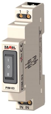 Zamel Модульный переключатель I-0-II на DIN-рейку 10А IP20 (PIM-03) Zamel Модульный переключатель I-0-II на DIN-рейку 10А IP20 (PIM-03)