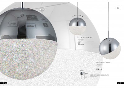 Светильник Crystal lux PIO SP1 D150 CHROME