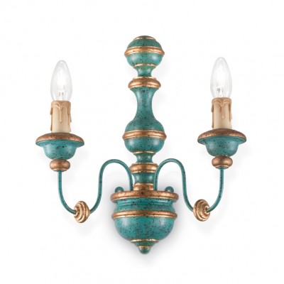 Ideal Lux PISA AP2 BLU Настенный светильник