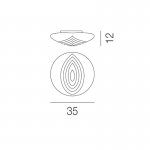 Настенный/Потолочный светильник Vistosi PL TWISTER 35 TO