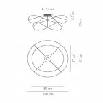 Потолочный светильник Axo Light PLHOOPS2ORORLED