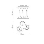Потолочный светильник Axo Light PLNAFIR3BRBCGU1