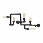Потолочный светильник Ideal lux PLUMBER PL5 NERO (136707)
