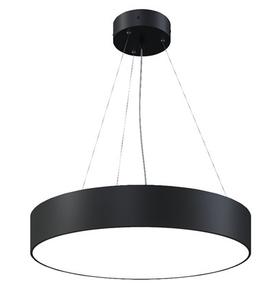 Светильник POLYGON ROUND накладной 48W POLYGONROUND-60-48-BL-NW