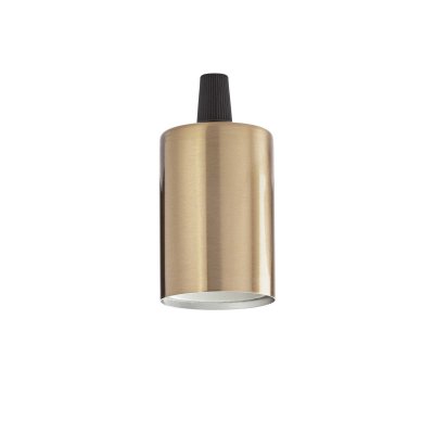 Ideal Lux PORTALAMPADA E27 LISCIO OTTONE BRUNITO