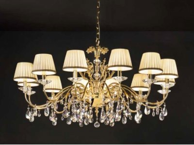 Подвесной светильник Masiero PRIMADONNA 12 Oro Lucido SW Подвесной светильник Masiero PRIMADONNA 12 Oro Lucido SW