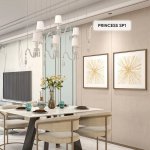 Светильник подвесной Crystal Lux PRINCESS SP1 (2760/201)