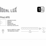 Ideal Lux PRIVE' AP8 Настенный светильник