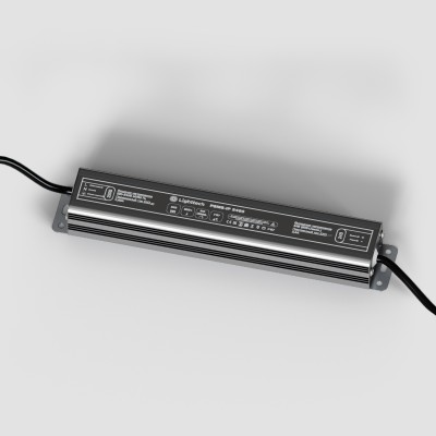 Влагозащищенный источник стабилизированного напряжения LIGHTTECH (PSMS-IP 2460) для светодиодных лент или устройств с питанием 24В Влагозащищенный источник стабилизированного напряжения LIGHTTECH (PSMS-IP 2460) для светодиодных лент или устройств с питанием 24В