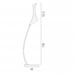 Торшер Vistosi PT TWISTER TO GR Terra