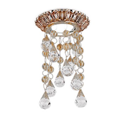 Светильник Gauss Brilliance PT014 Кристалл/Золото/Черный, Gu5.3