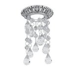 Светильник Gauss Brilliance PT015 Кристалл/Хром/Черный, Gu5.3