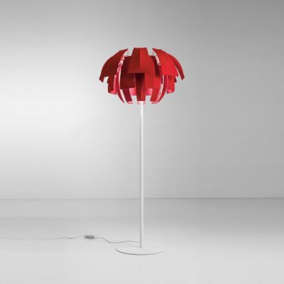 Торшер красный Axo Light PTPLU180E27MAXX Plumage