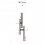 Подвесной светильник Paralela Vertical 6 black