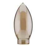 Paulmann 87553 Glas Kerze Minihalogen Gold
