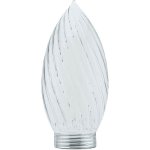 Paulmann 87571 Glas Kerze gedreht Minihalogen Klar