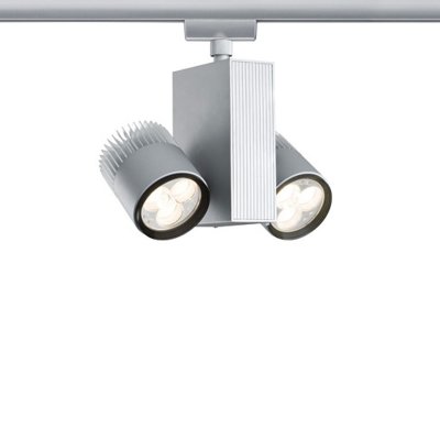 Paulmann 95088 Cветильник LED для шинной системы URailSpot TecLed 2x9W, 230V , хром матовый