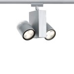 Paulmann 95088 Cветильник LED для шинной системы URailSpot TecLed 2x9W, 230V , хром матовый