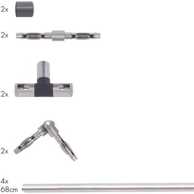 Paulmann 97282 Комплект соединит. элементов для штанг. cистем Spice 12 V,  матов. 