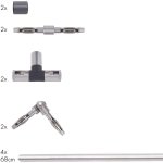 Paulmann 97282 Комплект соединит. элементов для штанг. cистем Spice 12 V,  матов. 