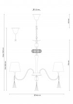 Люстра Lucia Tucci Pelle Nerre 120.5