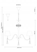 Люстра Lucia Tucci Pelle Nerre 120.8