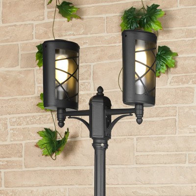 Светильник столб двойной Premier F/2 черный (GL 1017F/2) Elektrostandard Светильник столб двойной Premier F/2 черный (GL 1017F/2) Elektrostandard