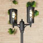 Светильник столб двойной Premier F/2 черный (GL 1017F/2) Elektrostandard