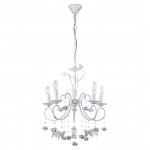Светильник потолочный Princes-CL60E14*5WH металл, стекло E14*5*60W