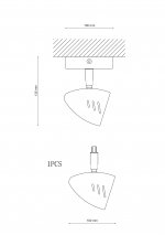 Светильник Lucia Tucci Punto 193.1 grigio