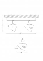 Светильник Lucia Tucci Punto 193.2 grigio